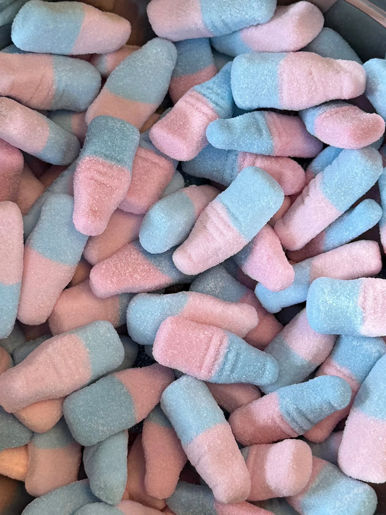 Bonbons bouteille rose et bleu - 50 gr