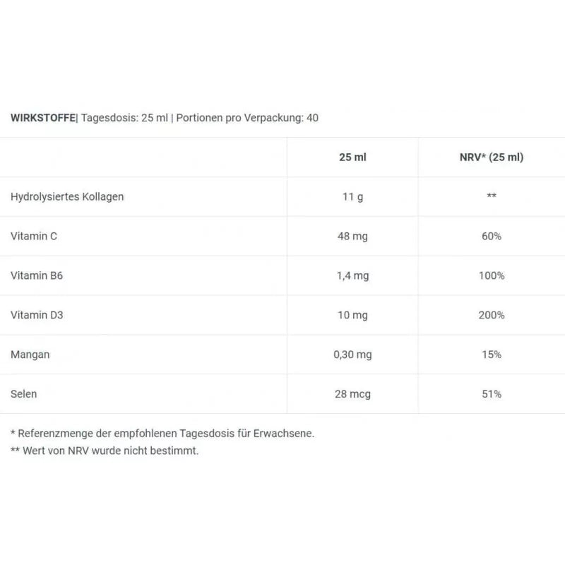 Collagène Liquide - 1000 ml - 40 servings