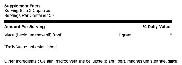 Maca Root - 100 Kapseln