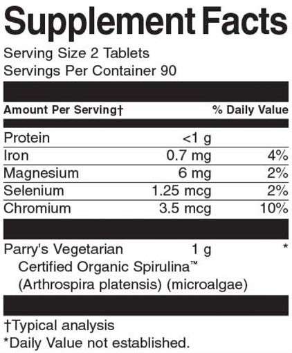 Spiruline - 180 Tablets