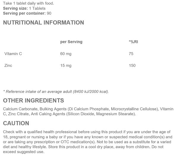 Zink - 90 Tabletten