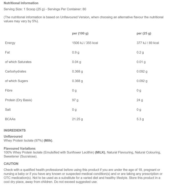 Whey Isolate Iso Xp 1.8Kg