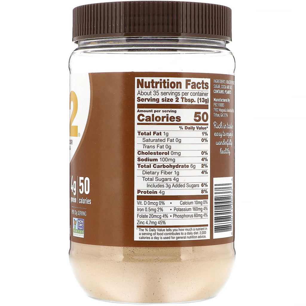 Beurre d'arachide en poudre avec Cacao 454 gr