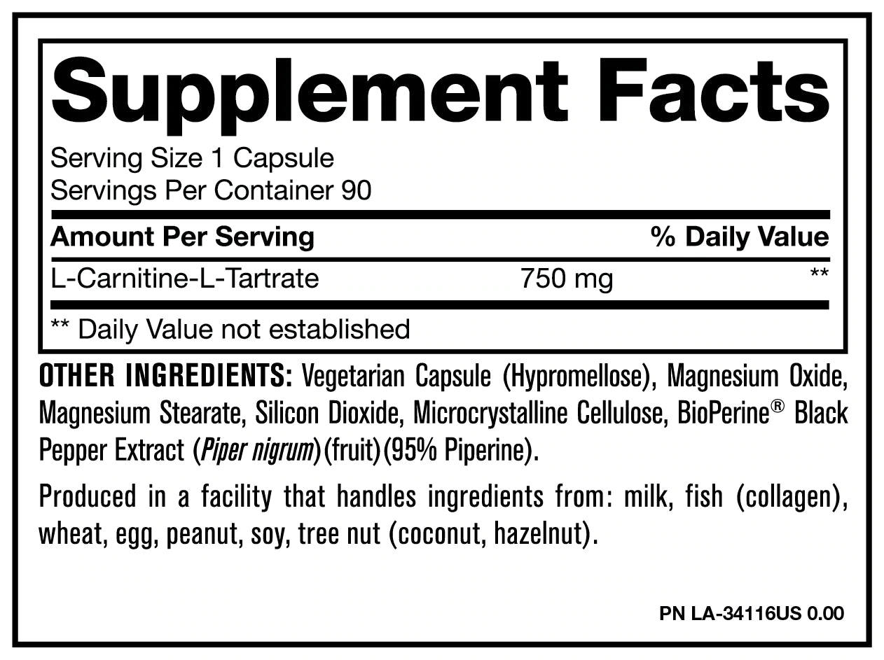 L-Carnitine 90 capsules - Shayn