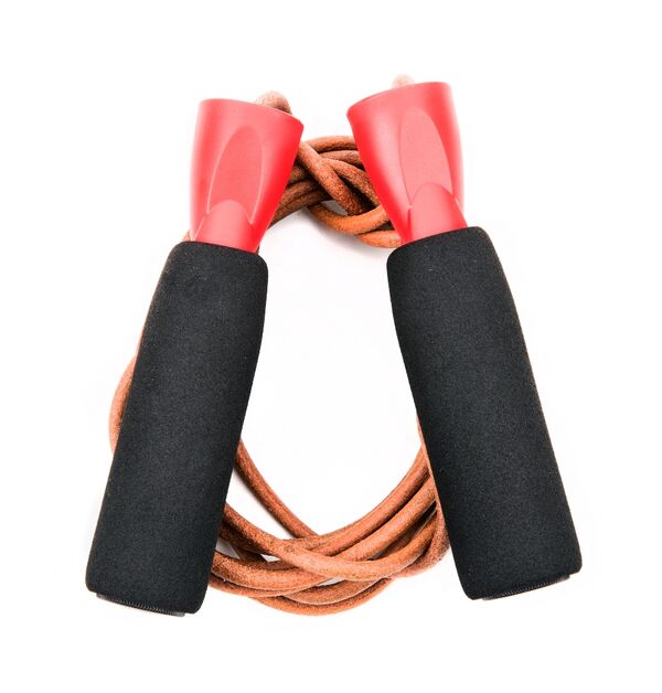 Leather skipping rope