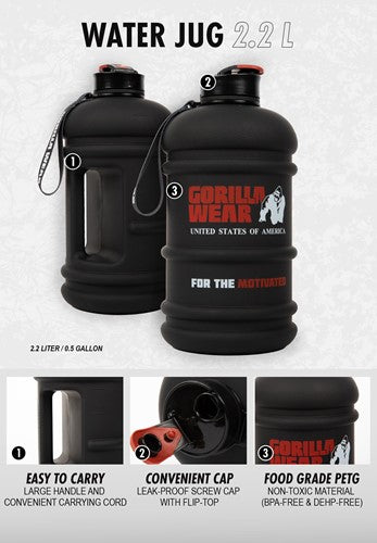 Gorilla Wear Bottle - 2.2 L